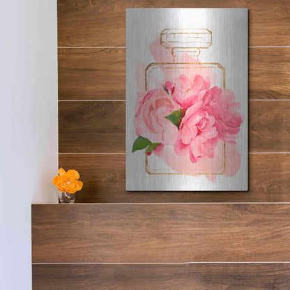 Luxe Metal Art 'Perfume Bloom II' by Annie Warren, Metal Wall Art,12x16