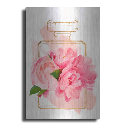 Luxe Metal Art 'Perfume Bloom II' by Annie Warren, Metal Wall Art