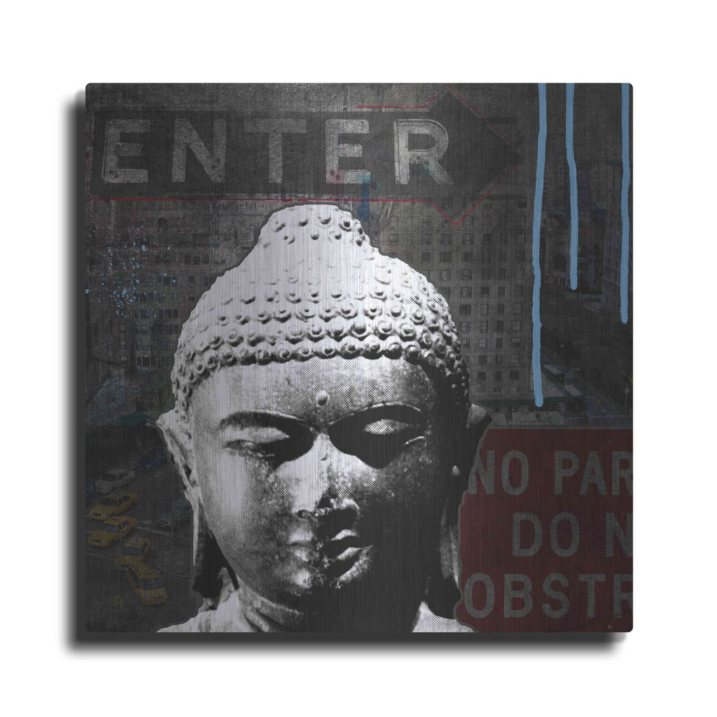 'Urban Buddha IV' by Linda Woods – Metal Wall Art