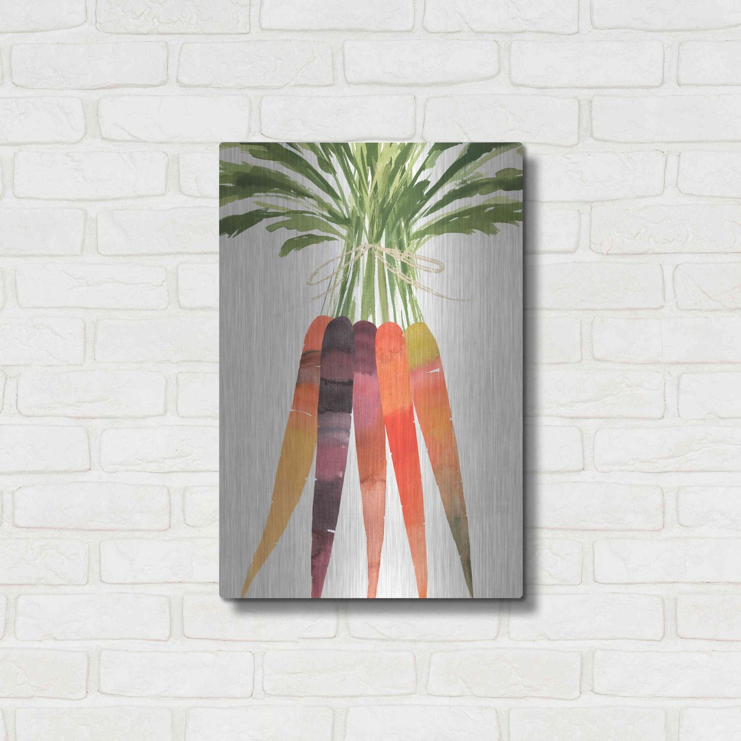 Luxe Metal Art 'Vibrant Bunch II' by Annie Warren, Metal Wall Art,16x24