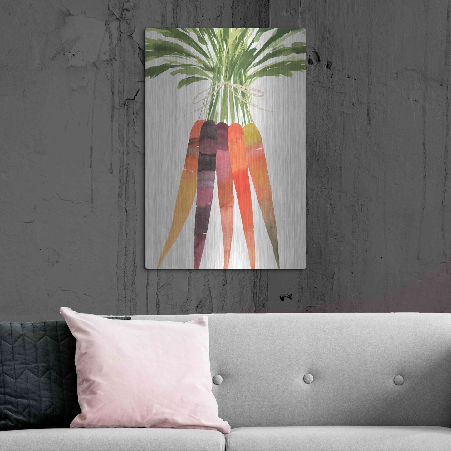 Luxe Metal Art 'Vibrant Bunch II' by Annie Warren, Metal Wall Art,24x36