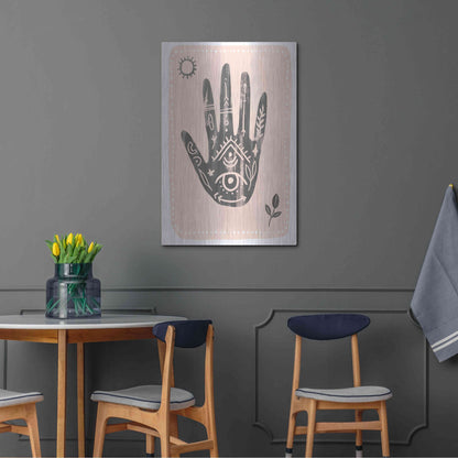 Luxe Metal Art 'Oracle Reading II' by Annie Warren, Metal Wall Art,24x36