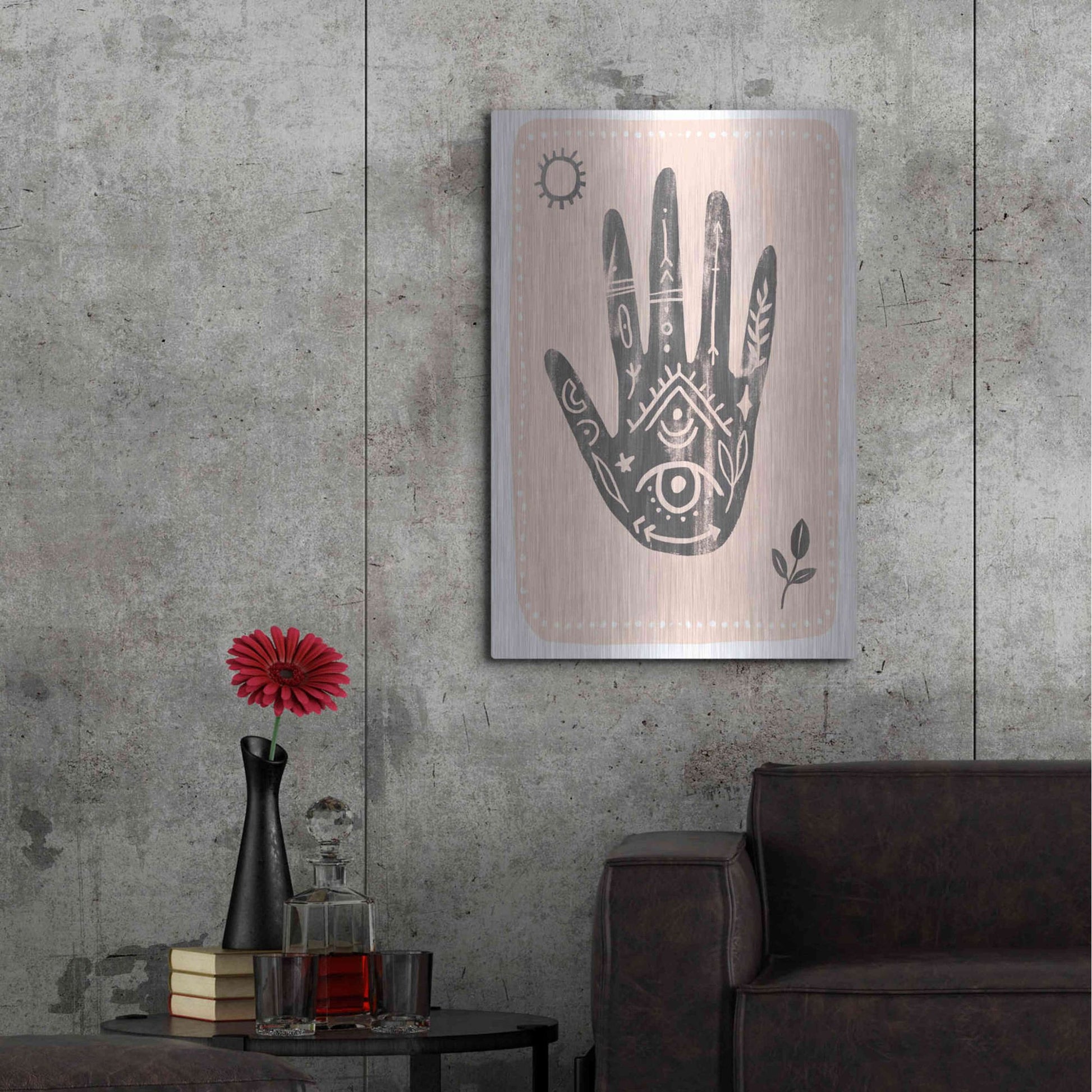 Luxe Metal Art 'Oracle Reading II' by Annie Warren, Metal Wall Art,24x36