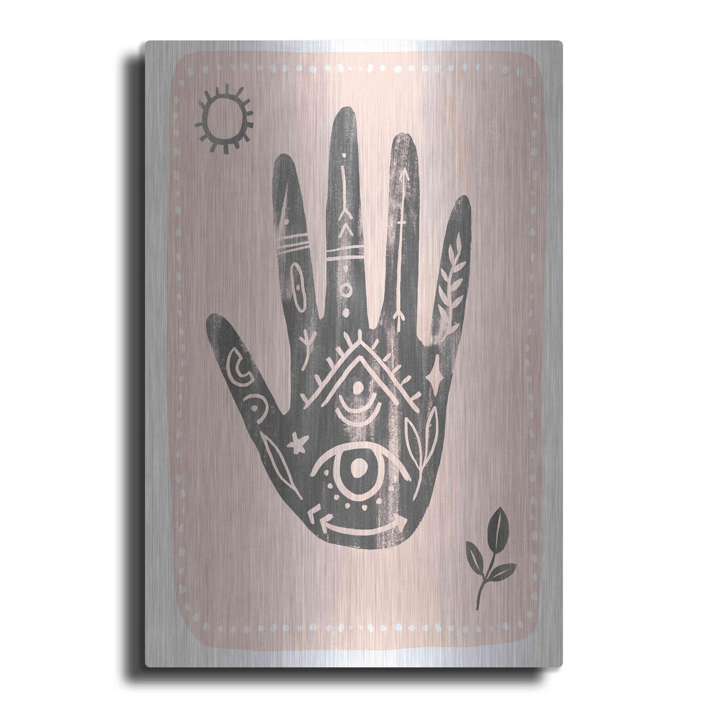 Luxe Metal Art 'Oracle Reading II' by Annie Warren, Metal Wall Art