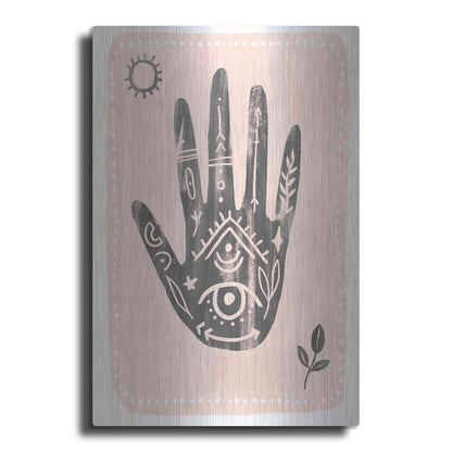 Luxe Metal Art 'Oracle Reading II' by Annie Warren, Metal Wall Art