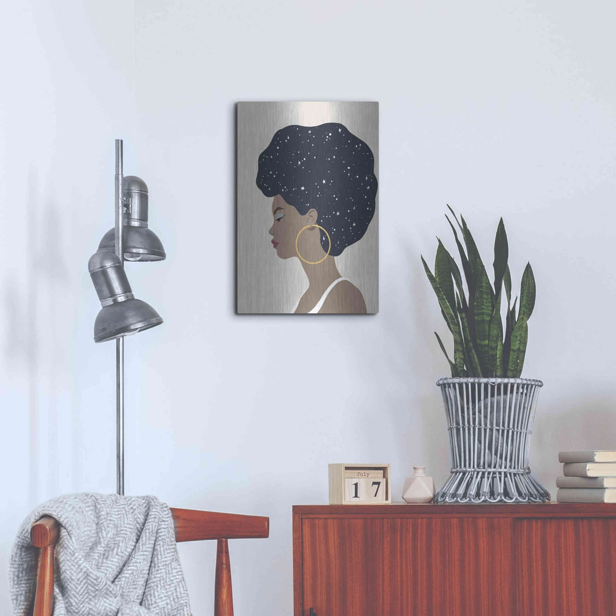 'Heavenly Hair I' by Annie Warren – Metal Wall Art, 16x24 room view