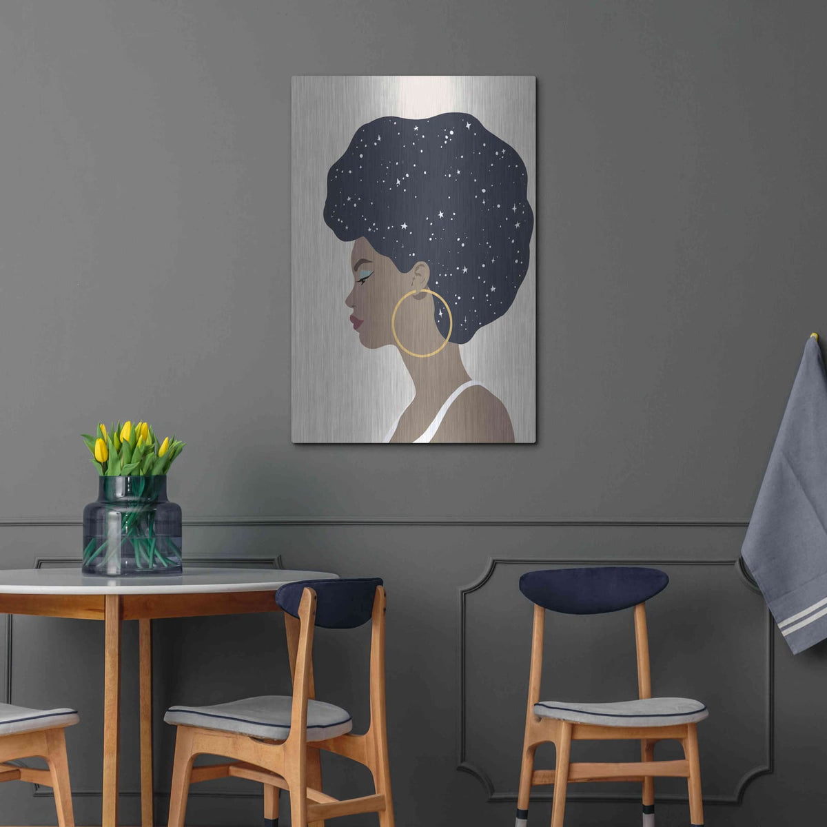 'Heavenly Hair I' by Annie Warren – Metal Wall Art, 24x36 room view
