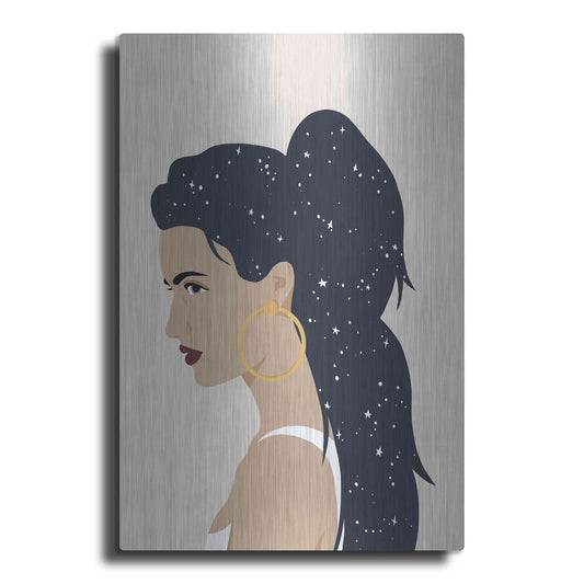 Luxe Metal Art 'Heavenly Hair III' by Annie Warren, Metal Wall Art