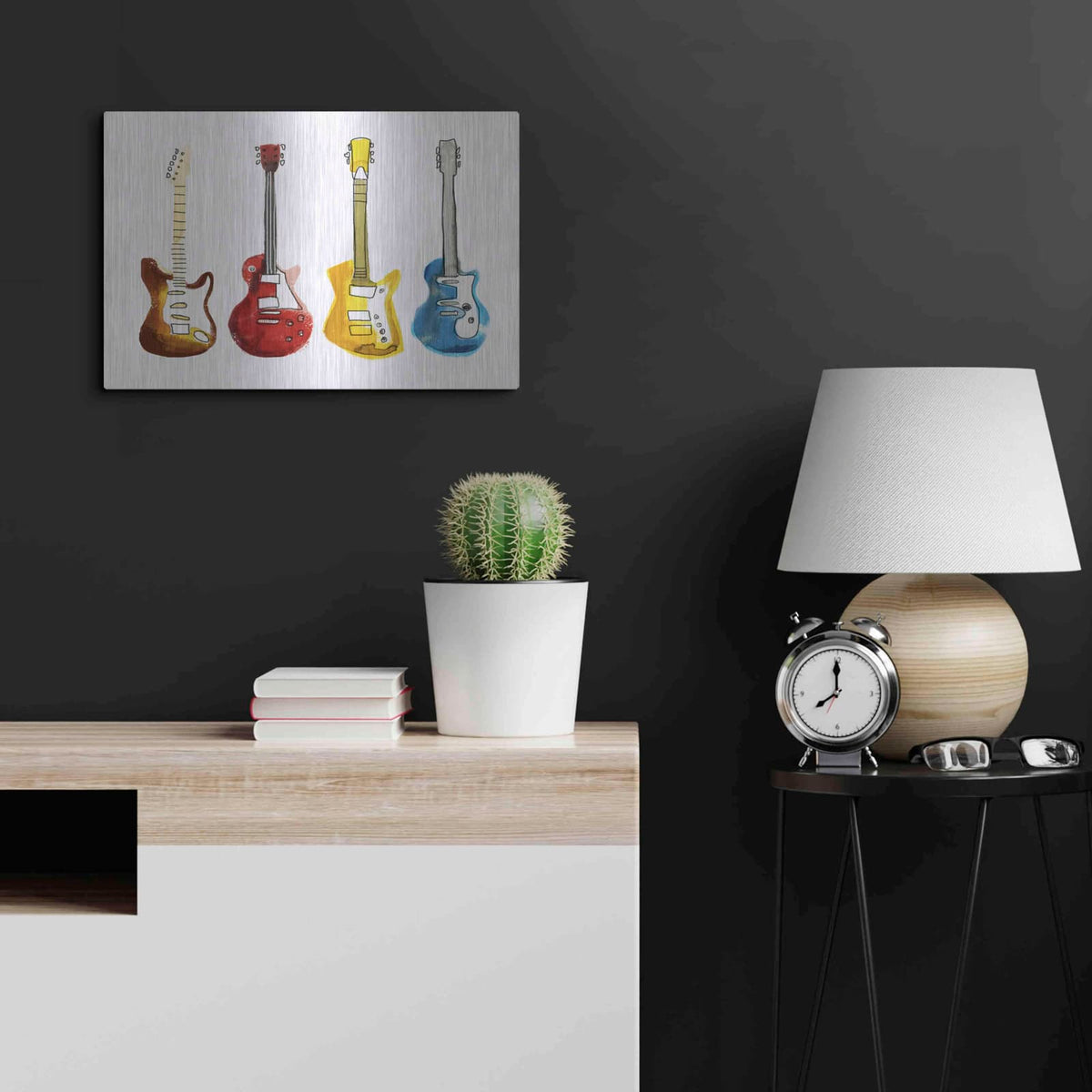 'String Band I' by Annie Warren – Metal Wall Art, 24x16 room view