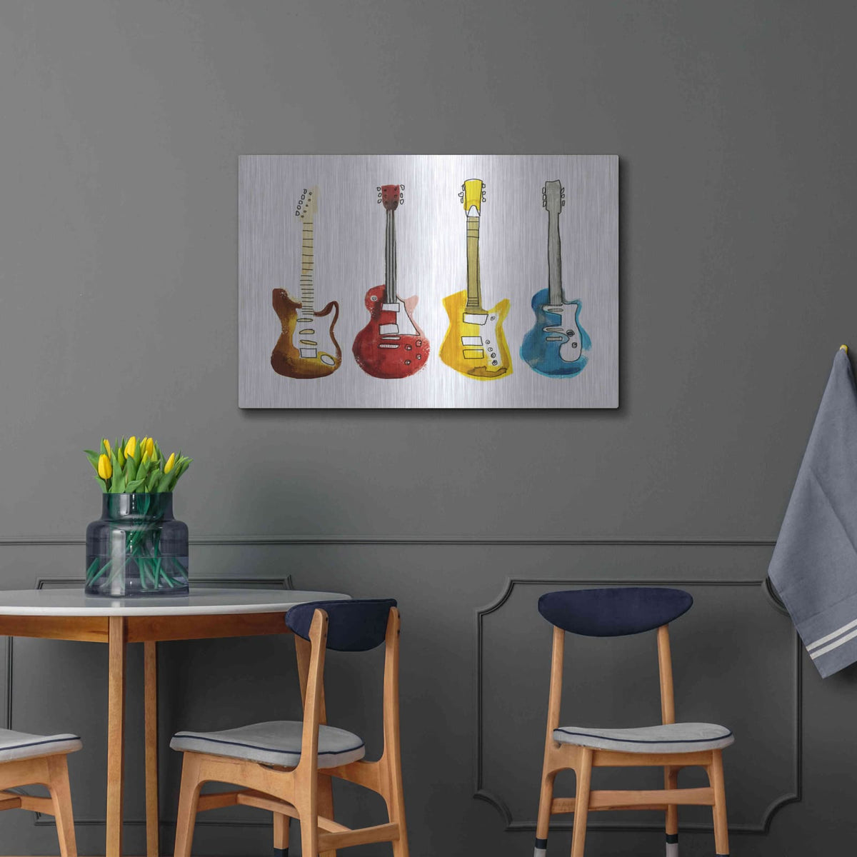 'String Band I' by Annie Warren – Metal Wall Art, 36x24 room view