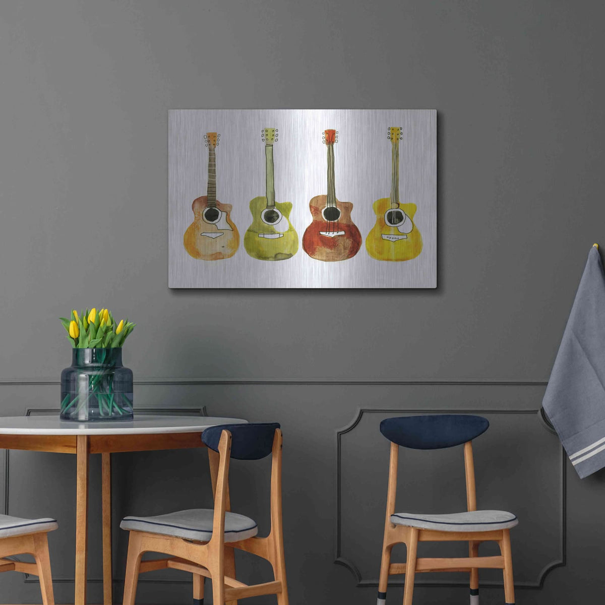 'String Band II' by Annie Warren – Metal Wall Art, 36x24 room view