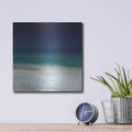 'Beach IV' by Linda Woods – Metal Wall Art, 12x12 room view
