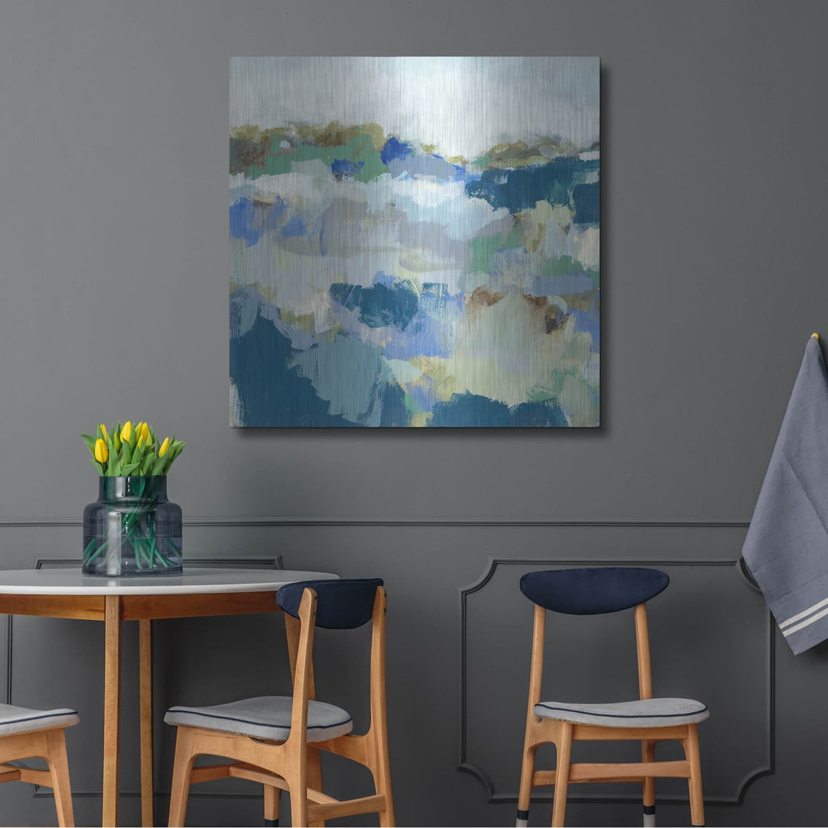 'Dusty Roads II' by Christina Long – Metal Wall Art, 36x36 room view