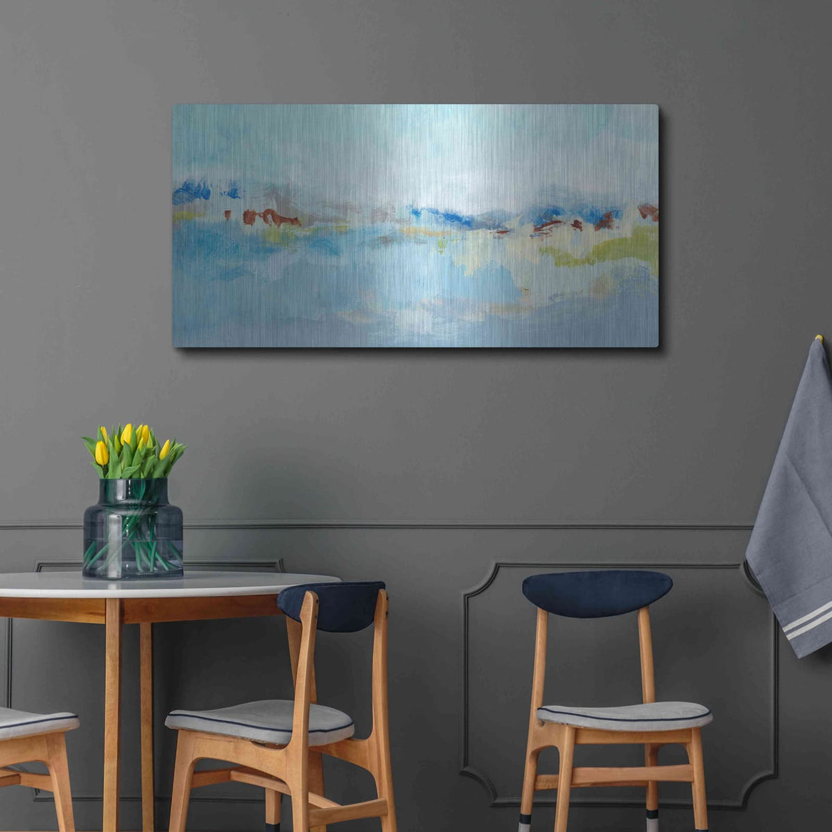 'Sea Breeze Landscape I' by Christina Long – Metal Wall Art, 48x24 room view