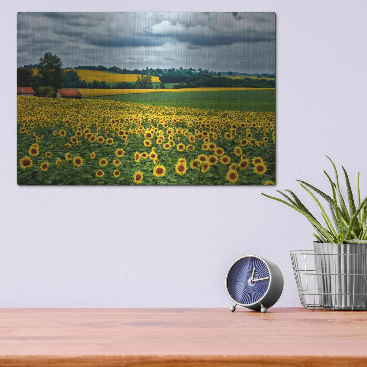 'Pastoral Countryside IV' by Colby Chester – Metal Wall Art, 16x12 room view