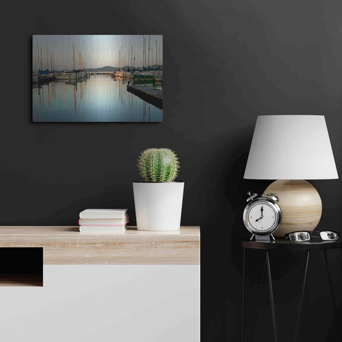 'Marina Sundown II' by Danny Head – Metal Wall Art, 24x16 room view