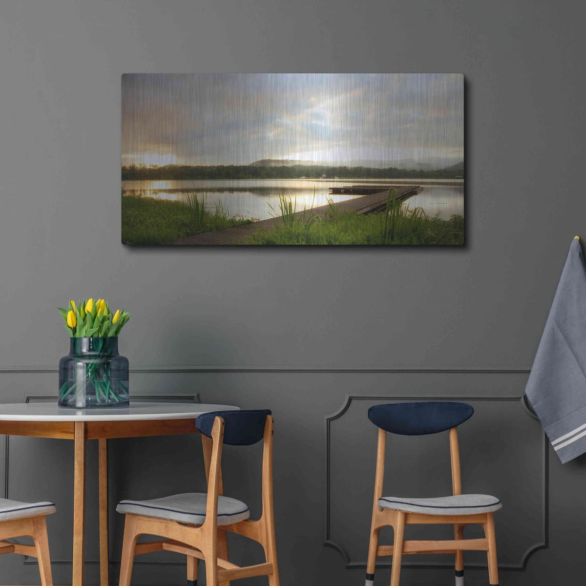 'Studio View' by Danny Head – Metal Wall Art, 48x24 room view