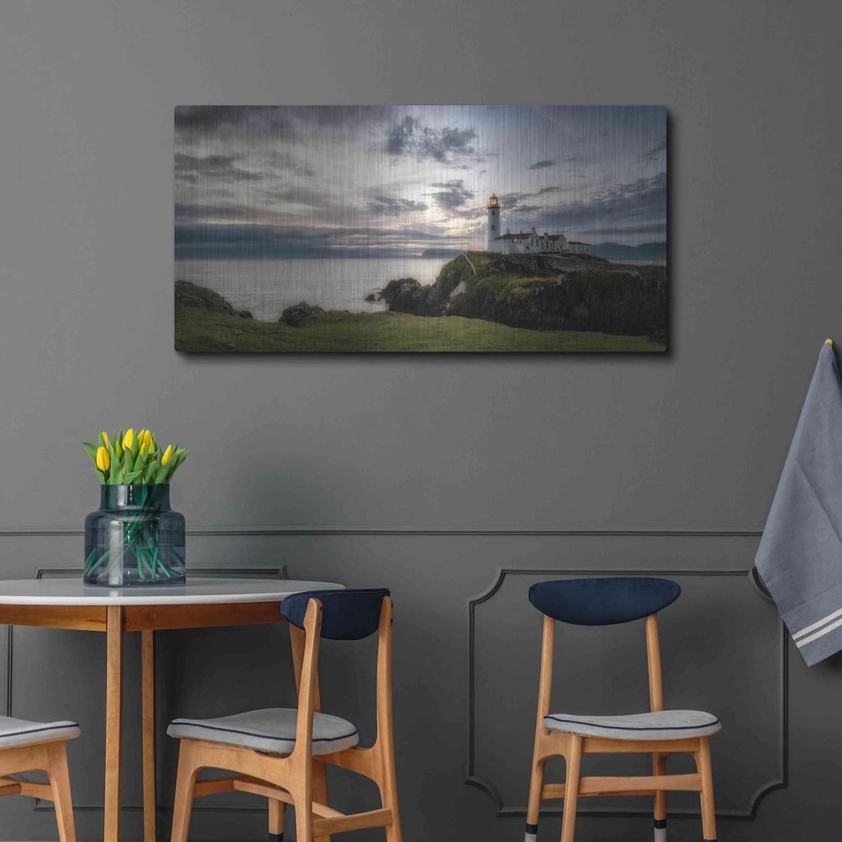 'Lighthouse Panorama' by Danny Head – Metal Wall Art, 48x24 room view