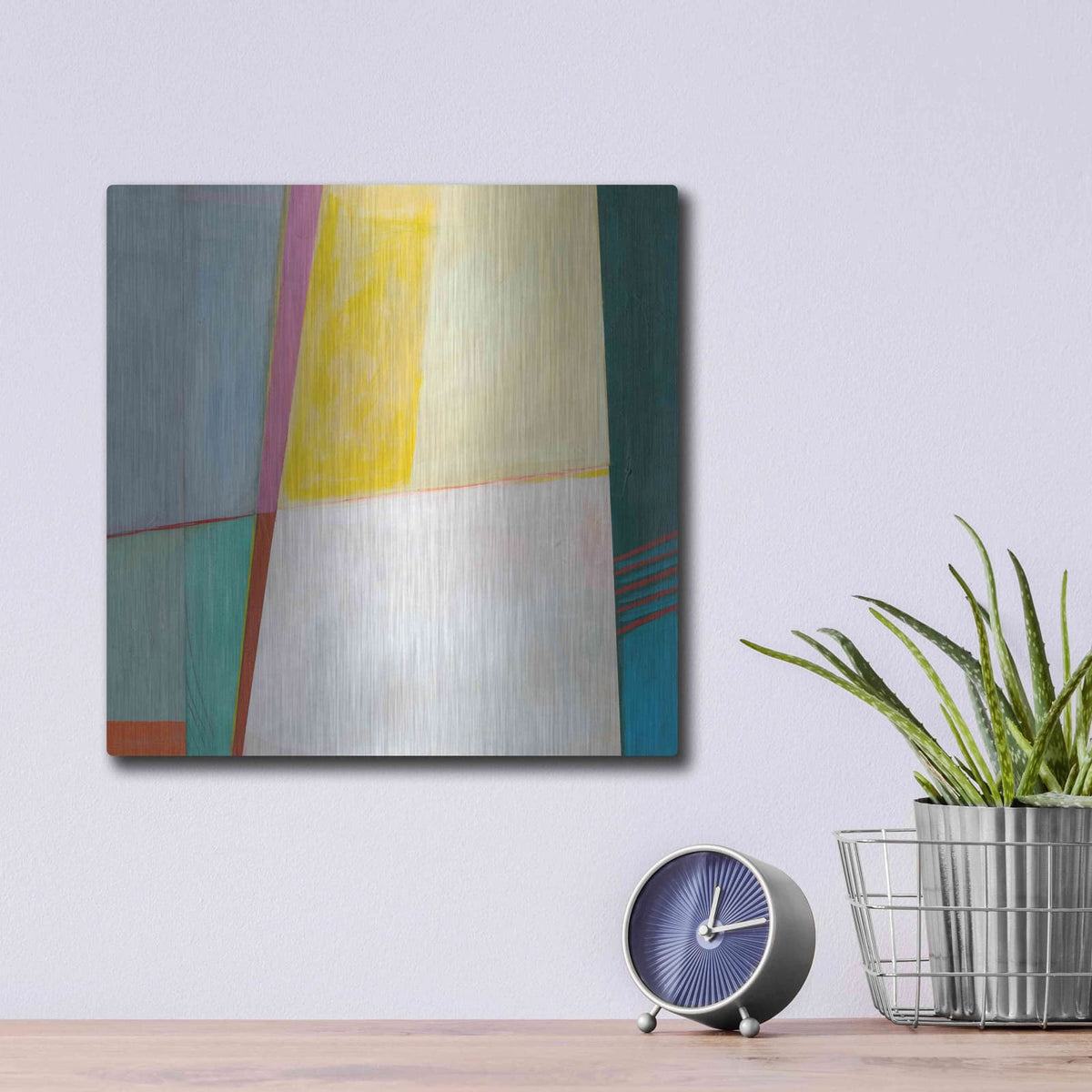 'Solidity I' by Jodi Fuchs – Metal Wall Art, 12x12 room view