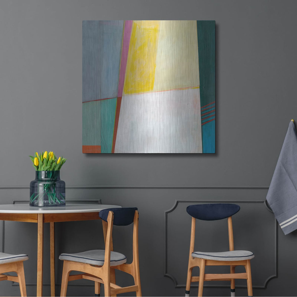 'Solidity I' by Jodi Fuchs – Metal Wall Art, 36x36 room view