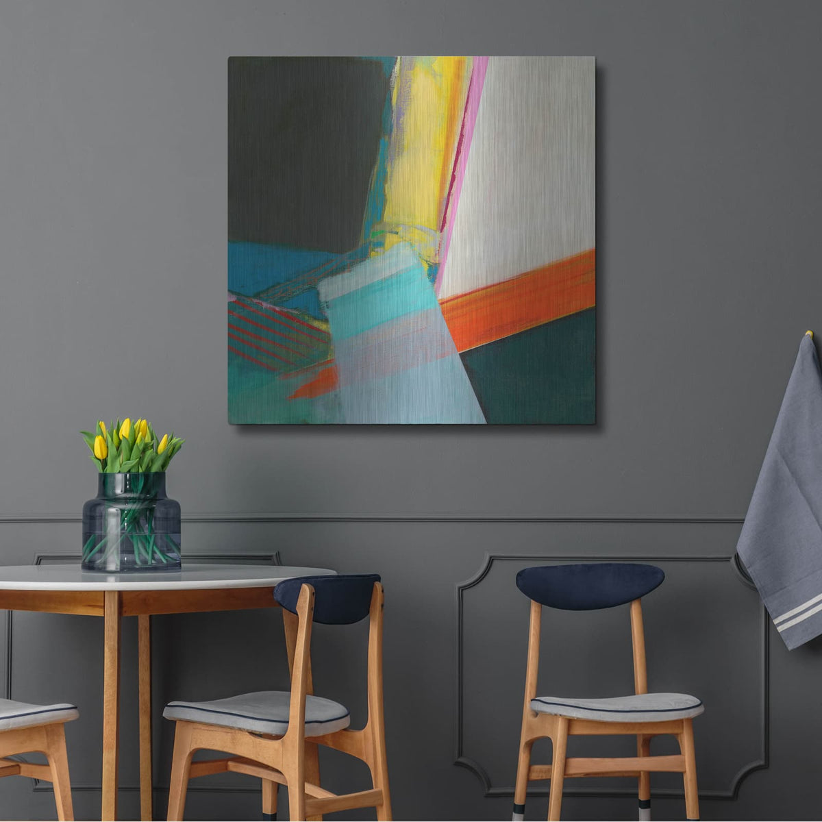 'Solidity II' by Jodi Fuchs – Metal Wall Art, 36x36 room view