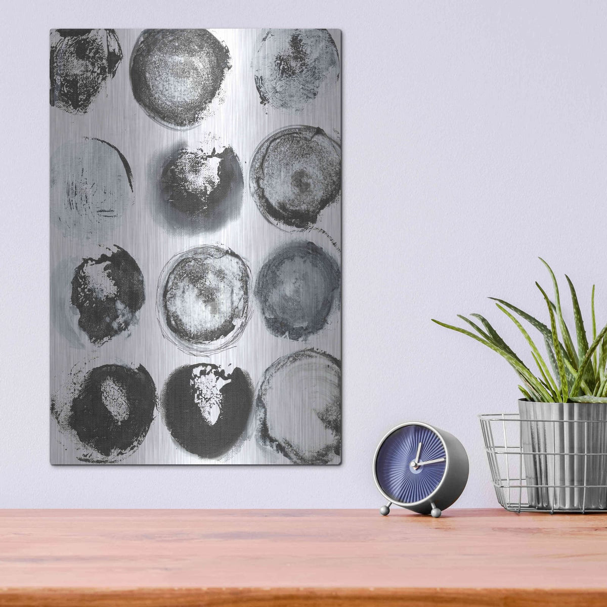 'BandW Imprint II' by Jodi Fuchs – Metal Wall Art, 12x16 room view
