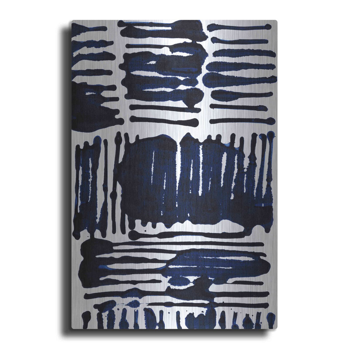 'Indigo Stripes I' by Jodi Fuchs – Metal Wall Art