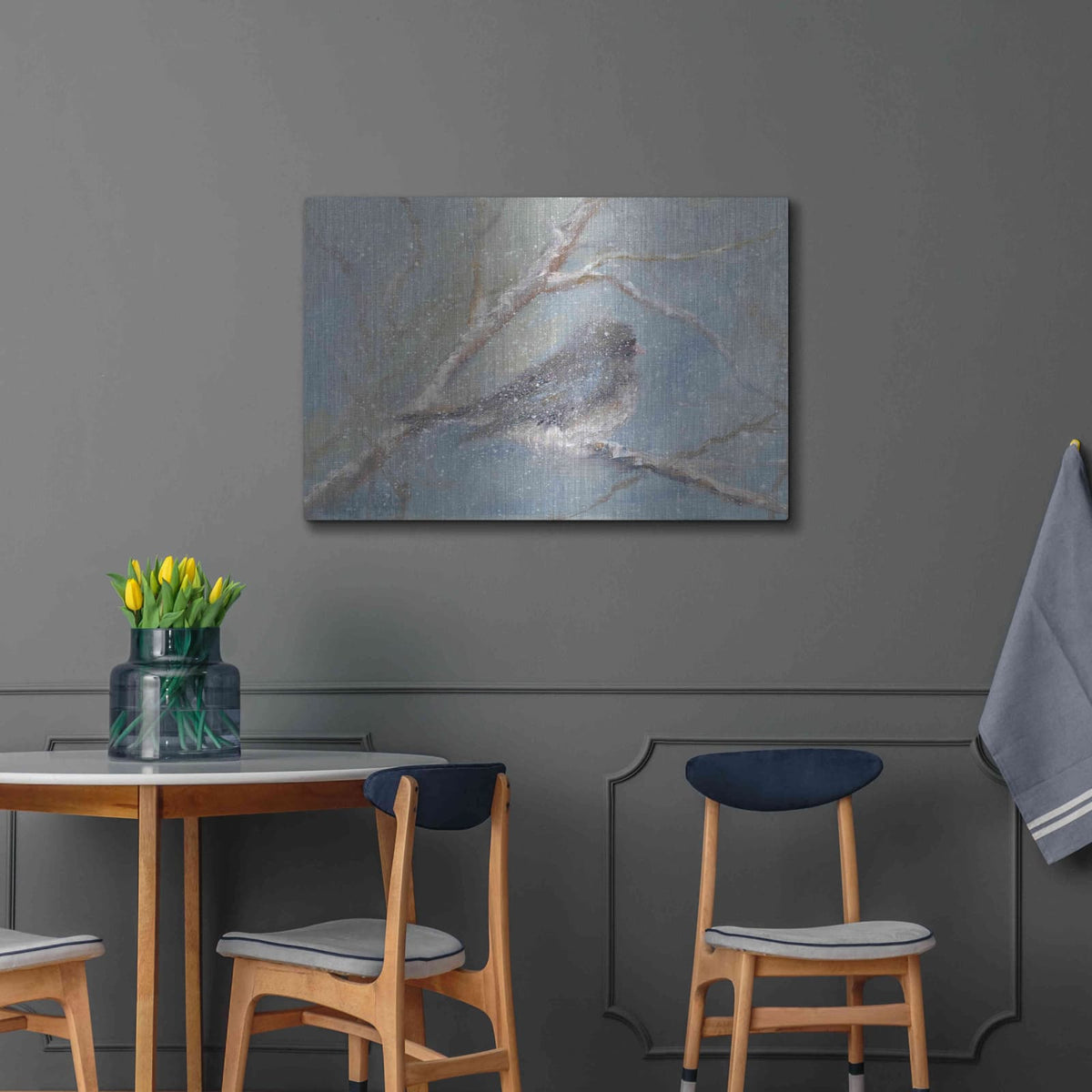 'Chance of Snow II' by Marilyn Wendling – Metal Wall Art, 36x24 room view