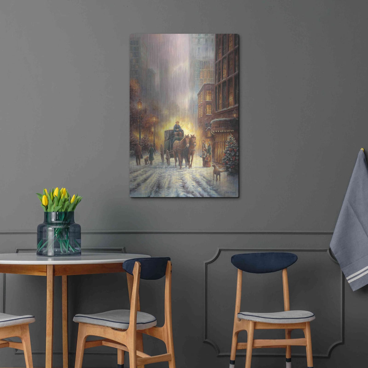 'Carriage Ride' by Chuck Pinson – Metal Wall Art, 24x36 room view