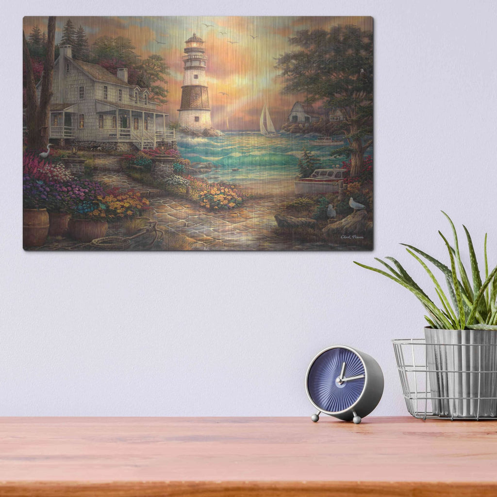 'Cottage' by Chuck Pinson – Metal Wall Art, 16x12 room view