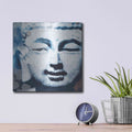 'Peaceful Buddha II' by Linda Woods – Metal Wall Art, 12x12 room view