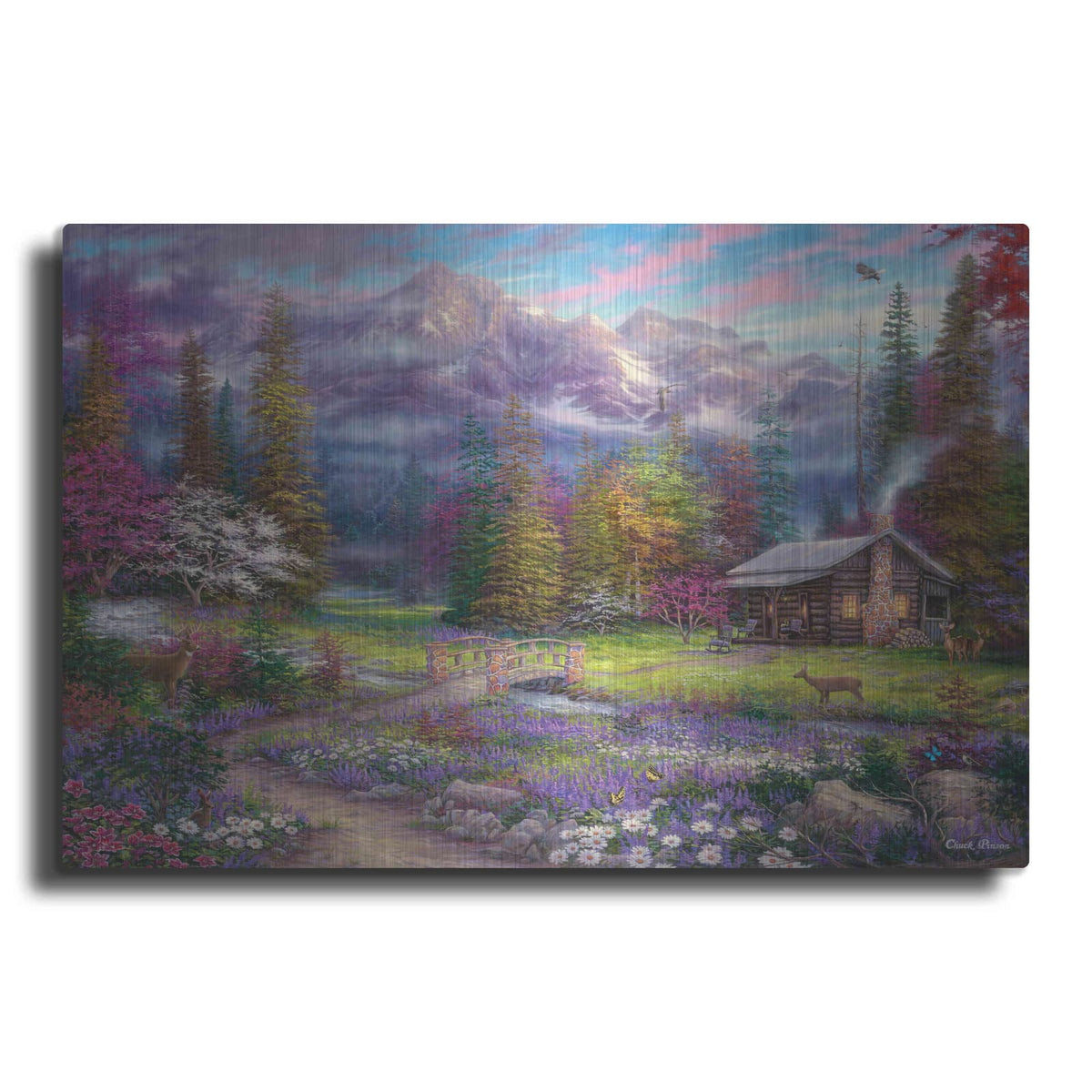 'Inspiration of Spring Meadows' by Chuck Pinson – Metal Wall Art