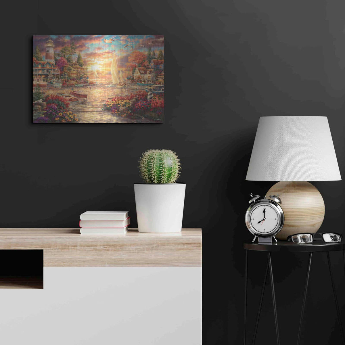 'Into the Sunset' by Chuck Pinson – Metal Wall Art, 24x16 room view