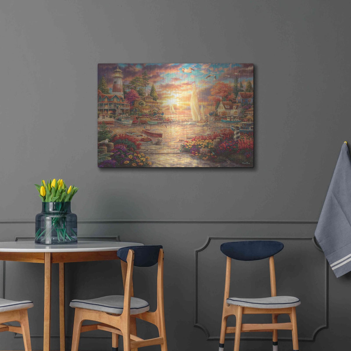 'Into the Sunset' by Chuck Pinson – Metal Wall Art, 36x24 room view