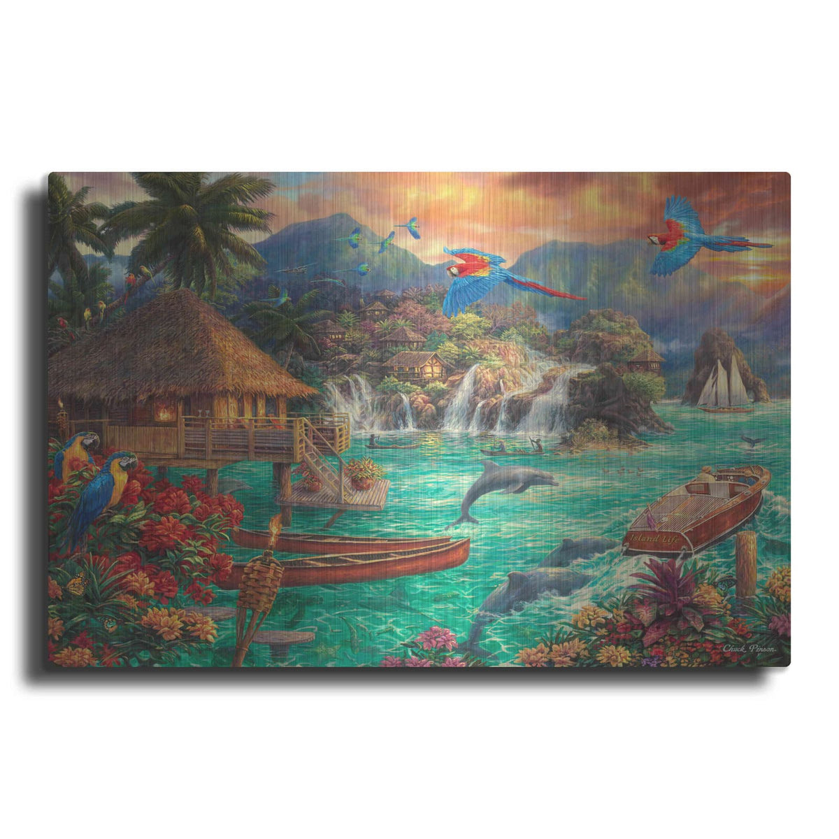 'Island Life' by Chuck Pinson – Metal Wall Art