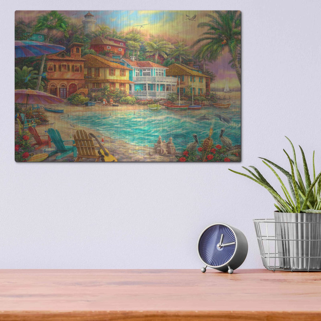 'Island Time' by Chuck Pinson – Metal Wall Art, 16x12 room view
