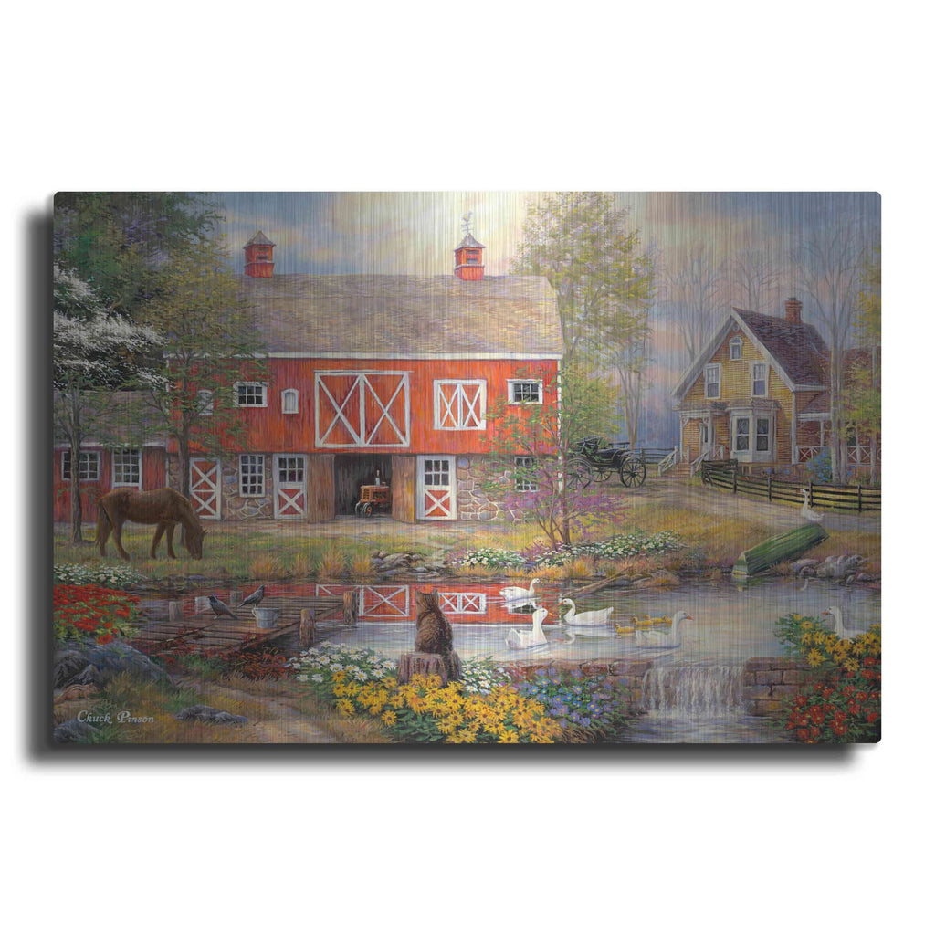 'Reflections On Country Living' by Chuck Pinson – Metal Wall Art