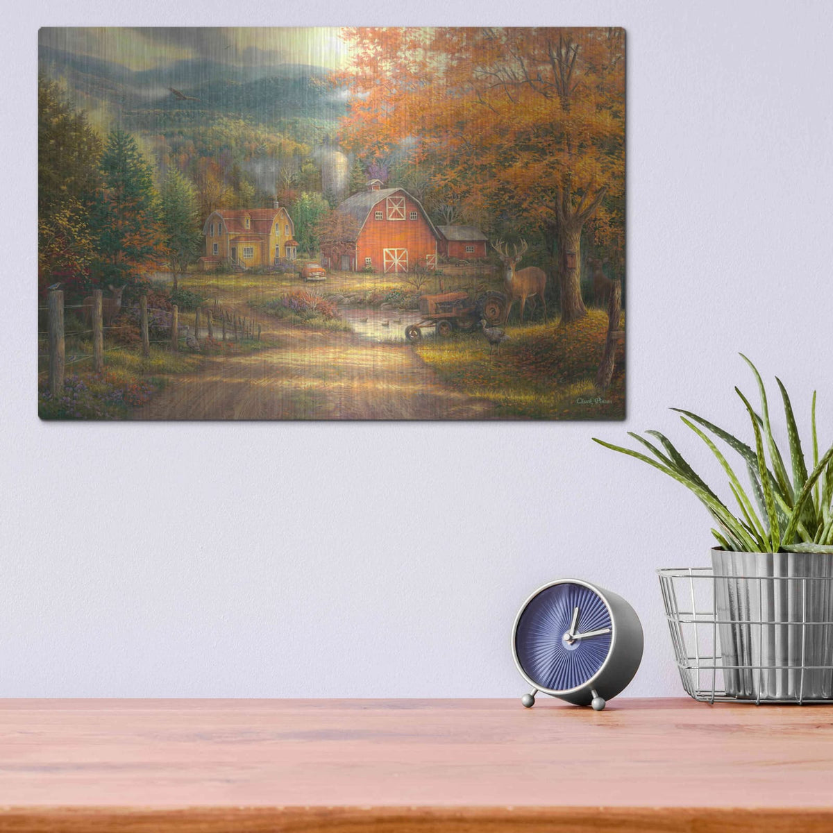 'Country Roads Take Me Home' by Chuck Pinson – Metal Wall Art, 16x12 room view