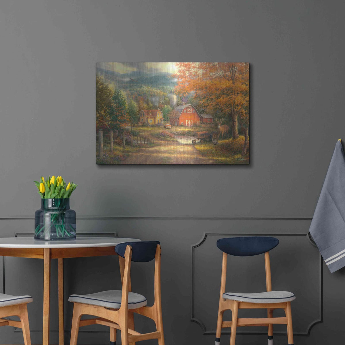 'Country Roads Take Me Home' by Chuck Pinson – Metal Wall Art, 36x24 room view