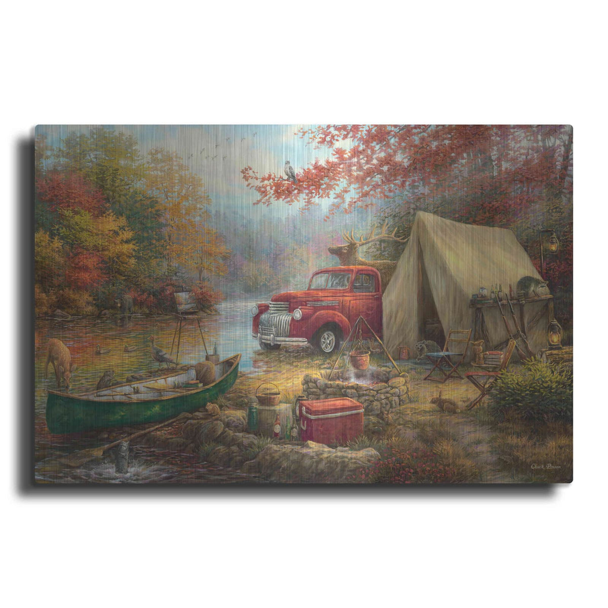 'Share the Outdoors' by Chuck Pinson – Metal Wall Art