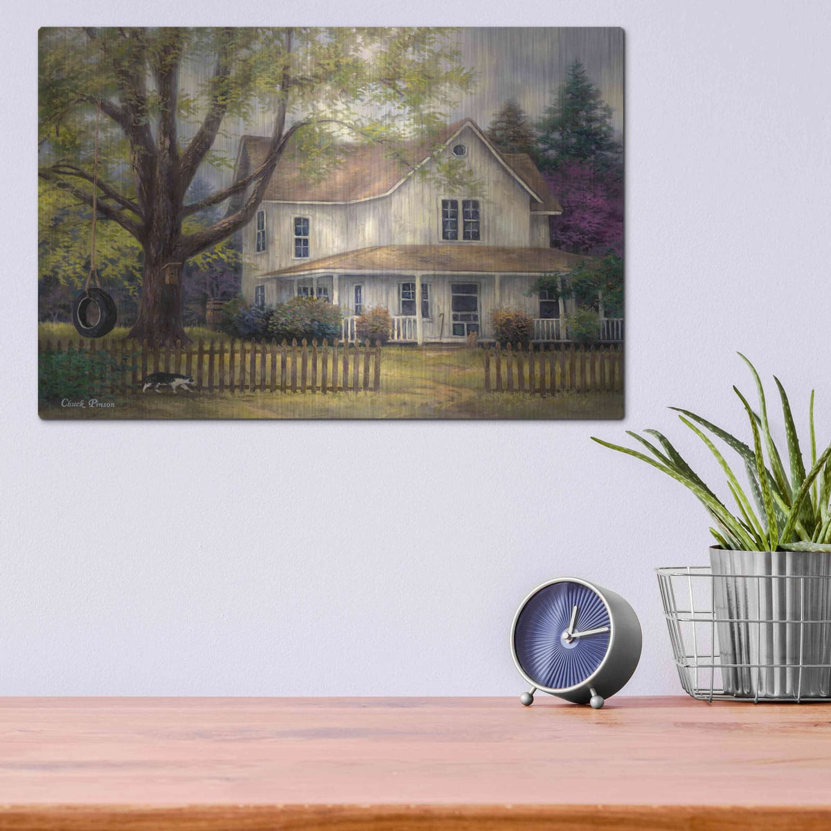 'Simple Country' by Chuck Pinson – Metal Wall Art, 16x12 room view