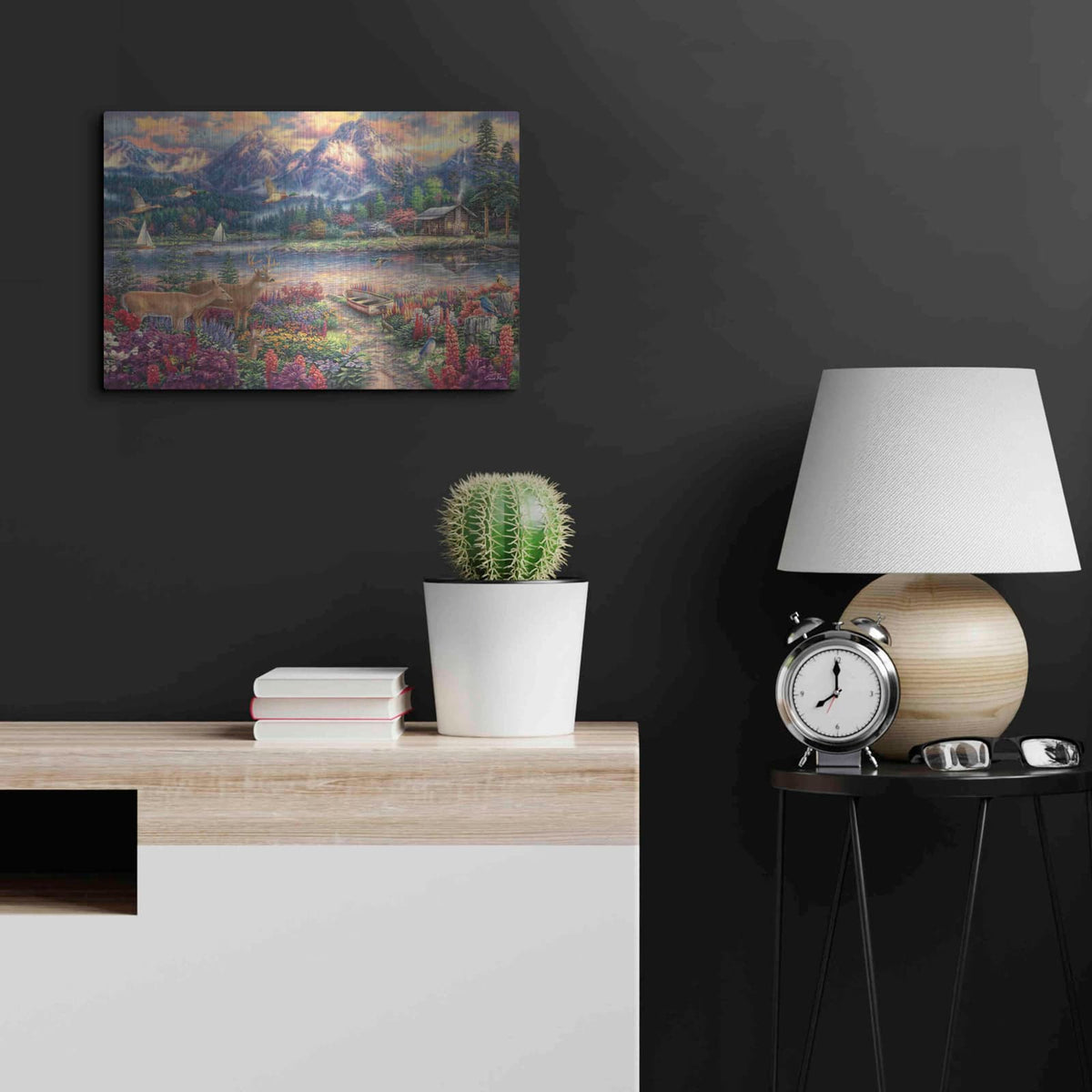 'Spring Mountain Majesty' by Chuck Pinson – Metal Wall Art, 24x16 room view