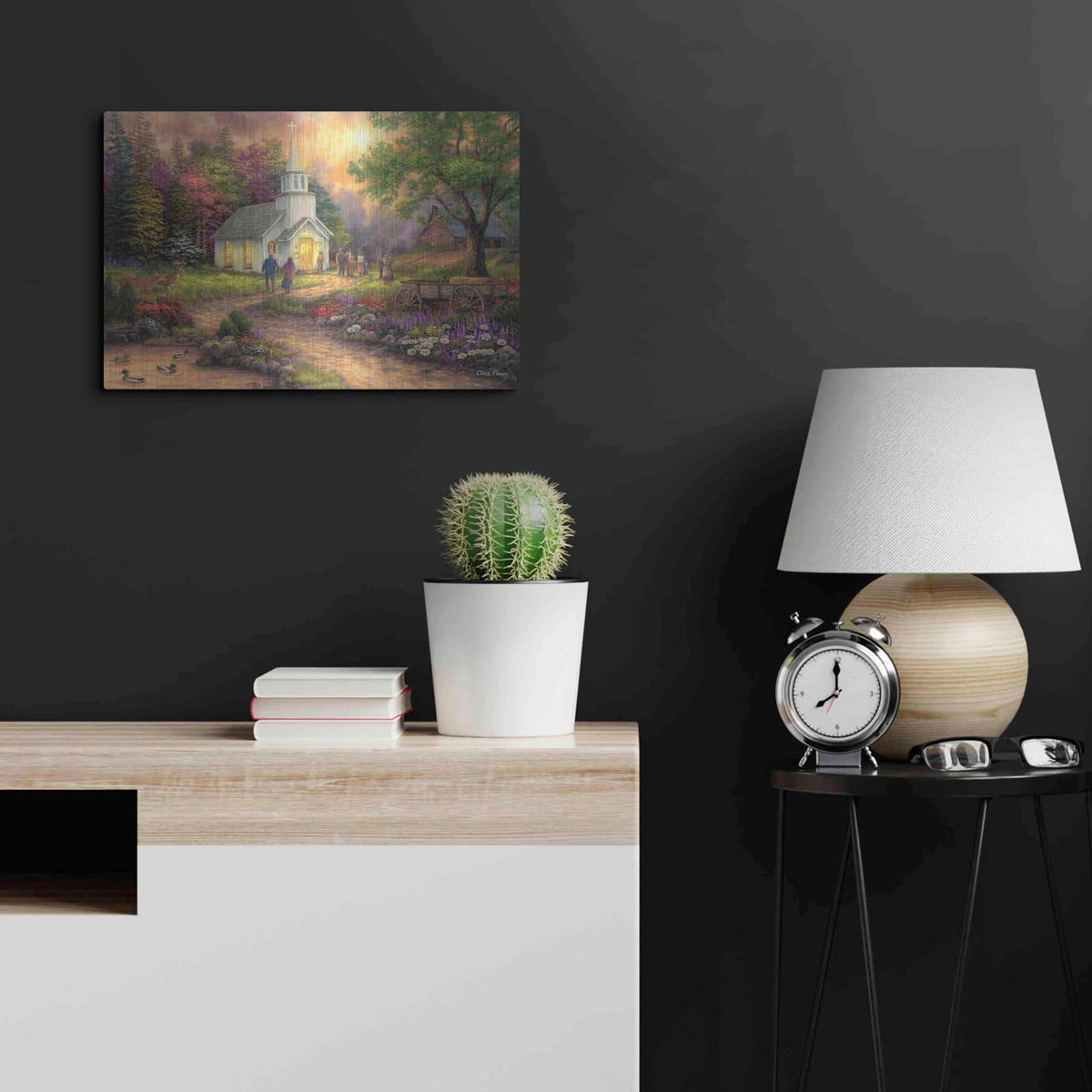 'Strength Along the Journey' by Chuck Pinson – Metal Wall Art, 24x16 room view