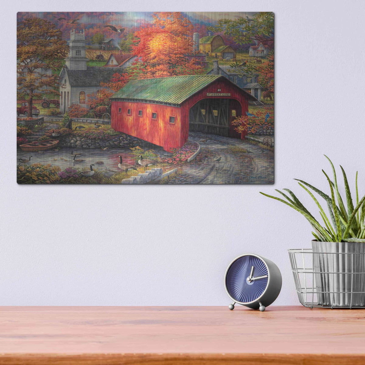 'The Sweet Life' by Chuck Pinson – Metal Wall Art, 16x12 room view