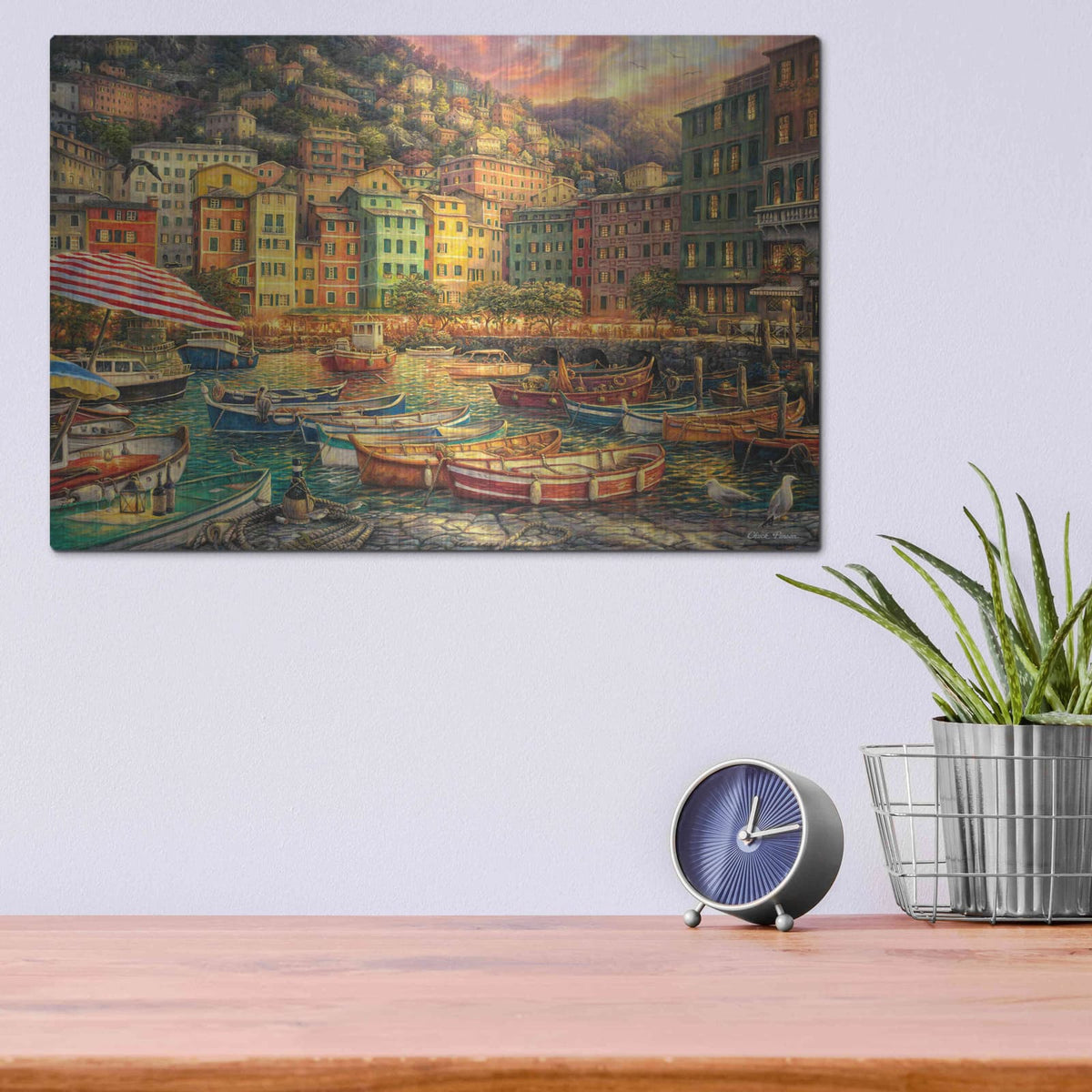 'Vibrance of Italy' by Chuck Pinson – Metal Wall Art, 16x12 room view