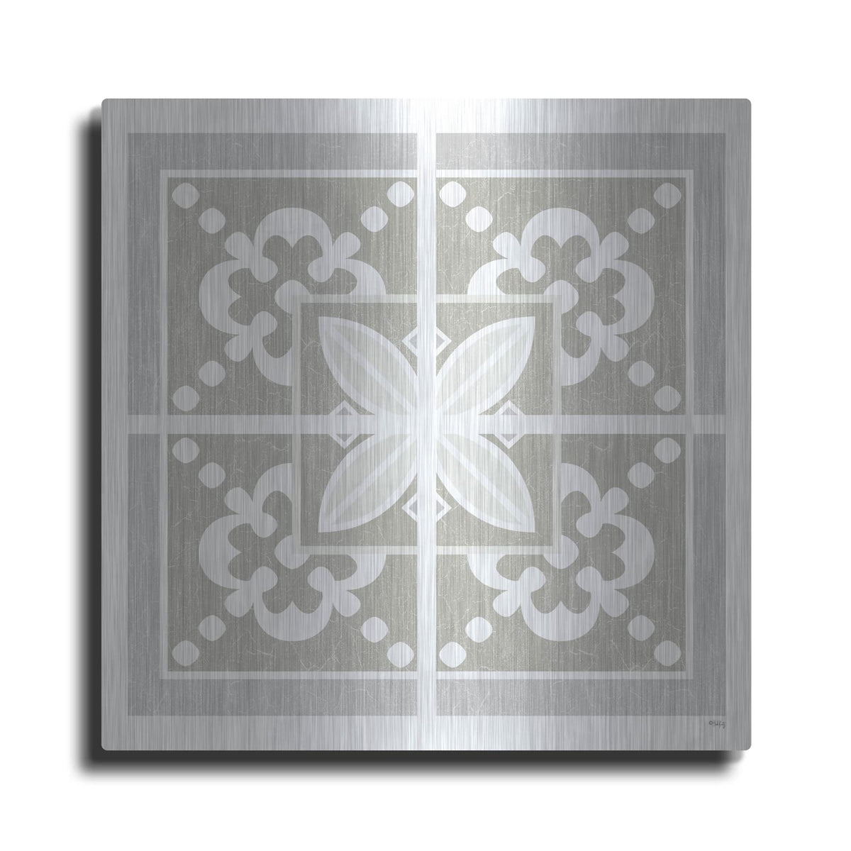 'Farmhouse Square III' by Heidi Kuntz – Metal Wall Art