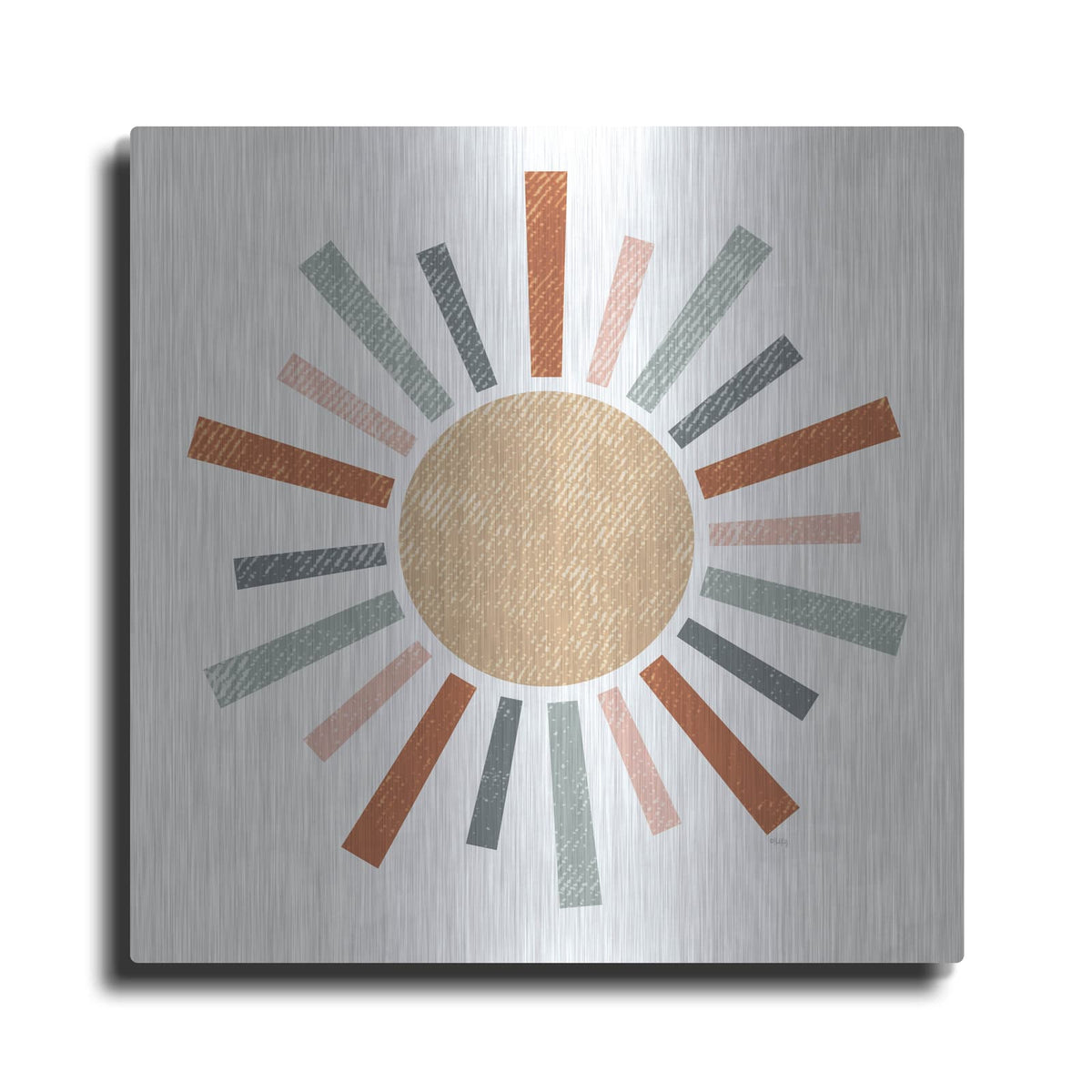 'Rustic Rainbow Sun' by Heidi Kuntz – Metal Wall Art