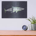 'Shark I' by Linda Woods – Metal Wall Art, 16x12 room view