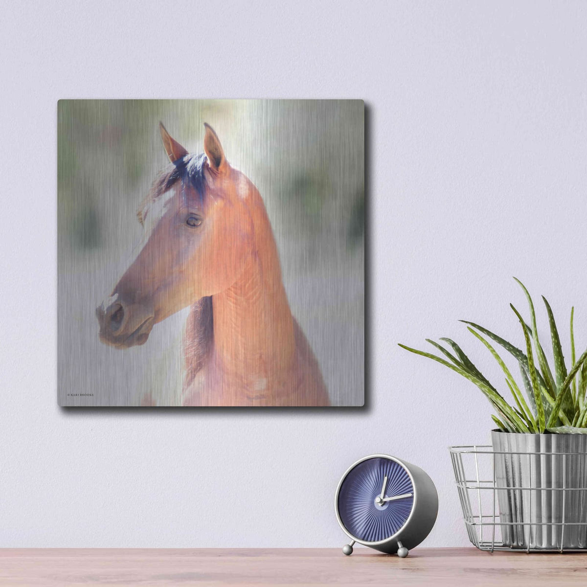 'The Berry' by Kari Brooks – Metal Wall Art, 12x12 room view