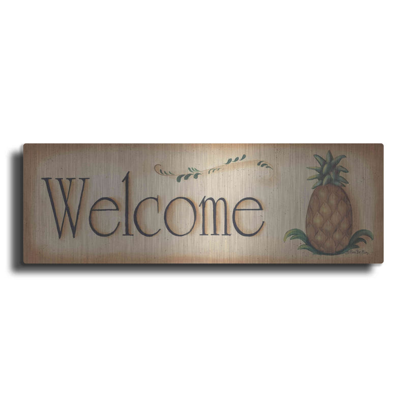'Welcome' by Pam Britton – Metal Wall Art